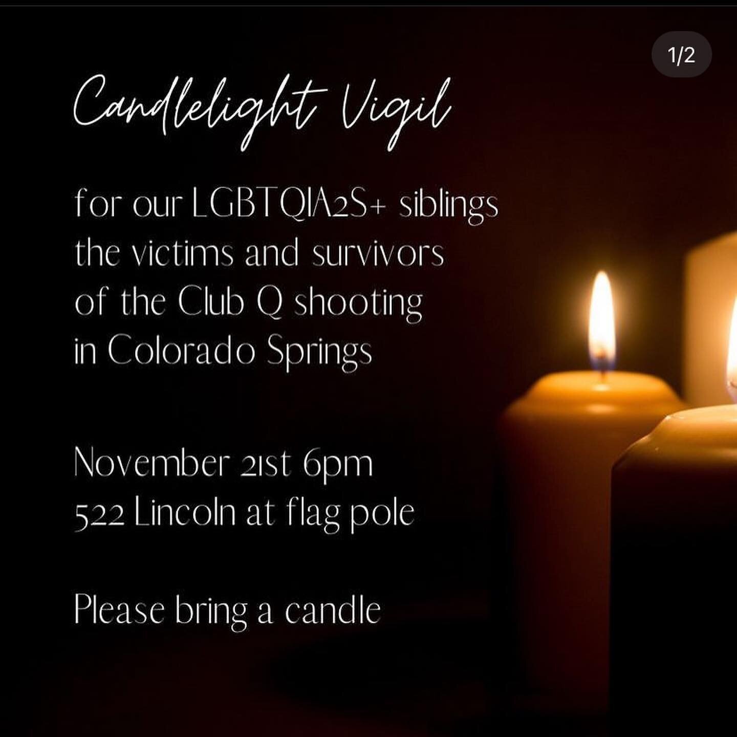 Join us with @yampavalleypride in a candlelit vigil for the victims and survivors. 
#steamboatsprings #steamboat #steamboatresort #steamboatspringscolorado